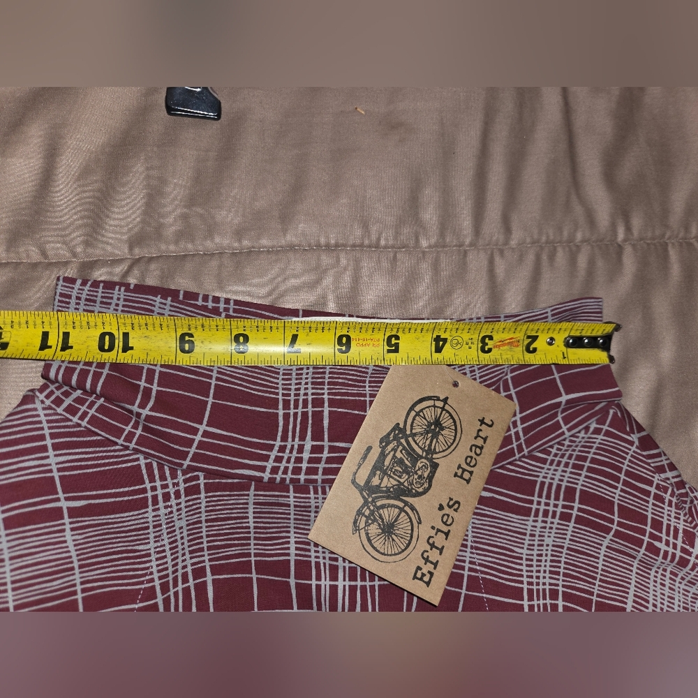 NWT Effie's Heart Women's Burgundy 'Carnaby Skirt Winter Plaid' Skirt Sz XS - Picture 11 of 13
